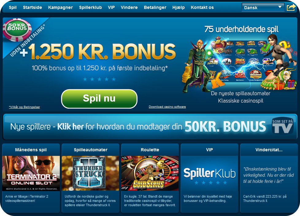 Drom Stort! - Over 600 kasinospil